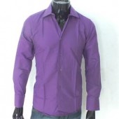 Massimo Purple Men's L-Sleeve Shirt Sz L-XL